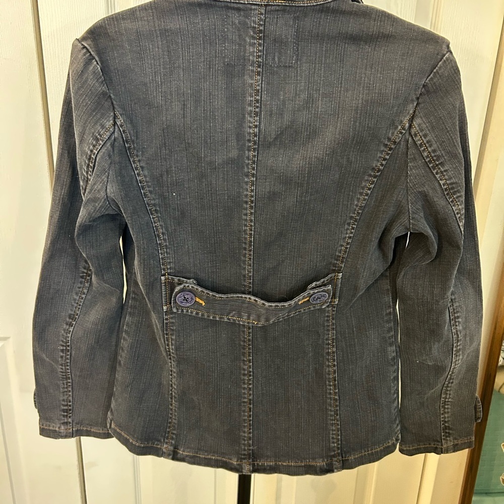 Vintage Y2K Sperry Double breasted stretch Jean Jacket - Picture 5 of 8
